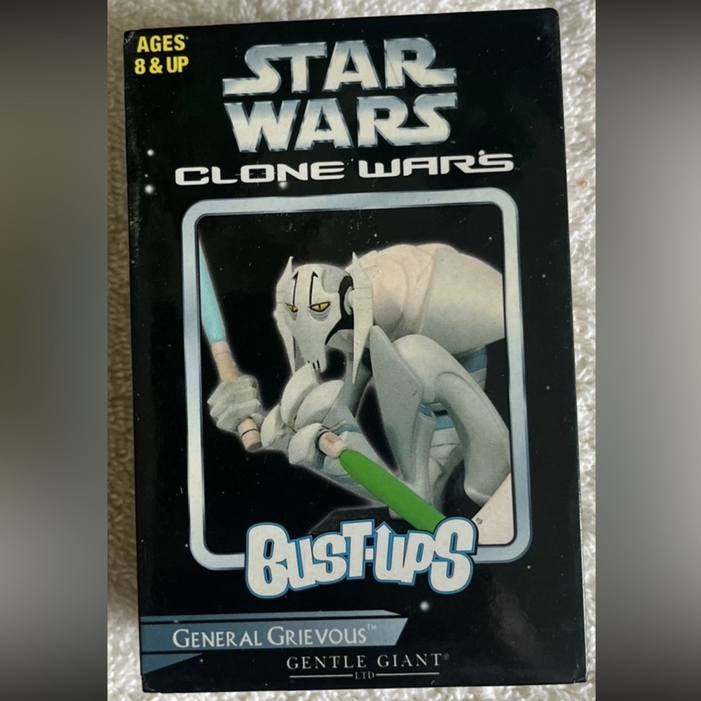 Star Wars Clone Wars General Grievous Bust-Ups Gentle Giant 2006 Rare - SEALED